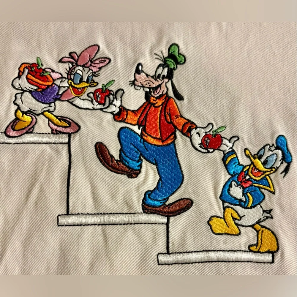 Vintage Mickey Inc Button Up Mickey & Friends Embroidered 90s Men’s Size Large - Picture 5 of 8
